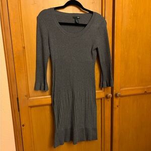H&M Charcoal Ribbed Knit Dress